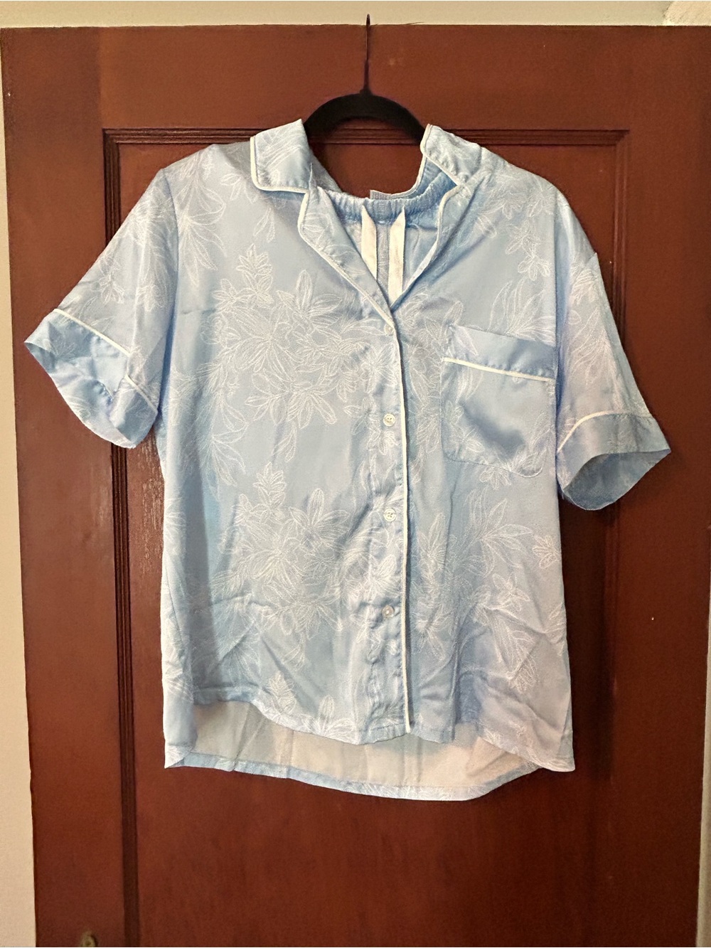 Light Blue Floral Women’s Pajama Set